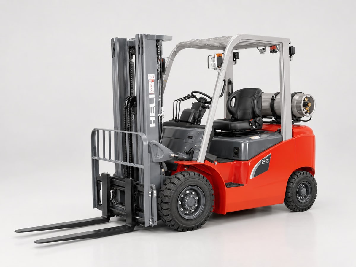 CPQYD25-GC1 LPG forklift, front three-quarter view