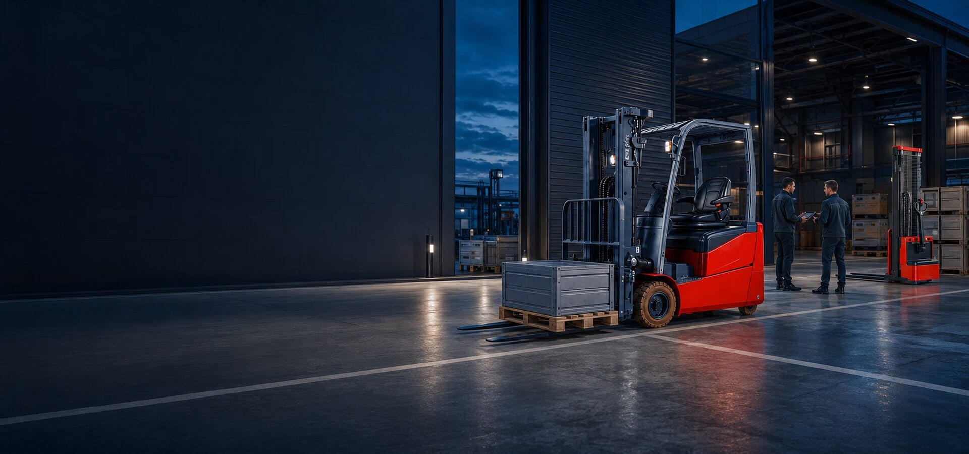 HELI industrial truck in an application tailored to the material flow